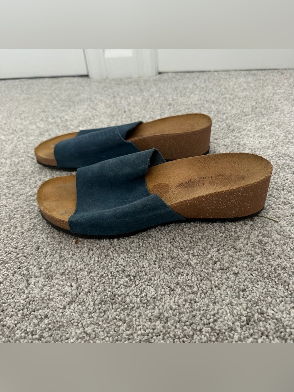 Slide Wedge Sandals Made in Italy Size 8.5